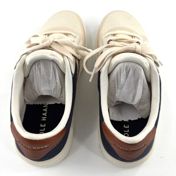 Cole Haan Men\'s Ivory Navy Grand Crosscourt Winner Sneakers Size 10.5M main image 7
